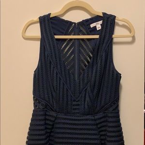 ZAC Zac Posen “Honor” Navy Blue Party Dress